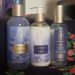 BATH AND BODY WORKS LAVENDER & VANILLA BUNDLE